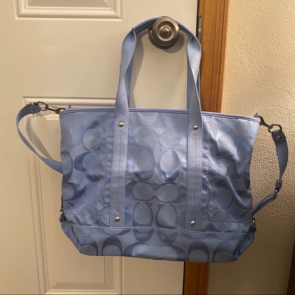 Coach Light Blue Daisy Bag - Picture 5 of 7